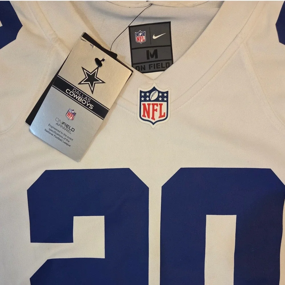 Nike Dallas Cowboys Tony Pollard 20 Jersey White Mens Medium 87NM-DCGR-7RF-00L
